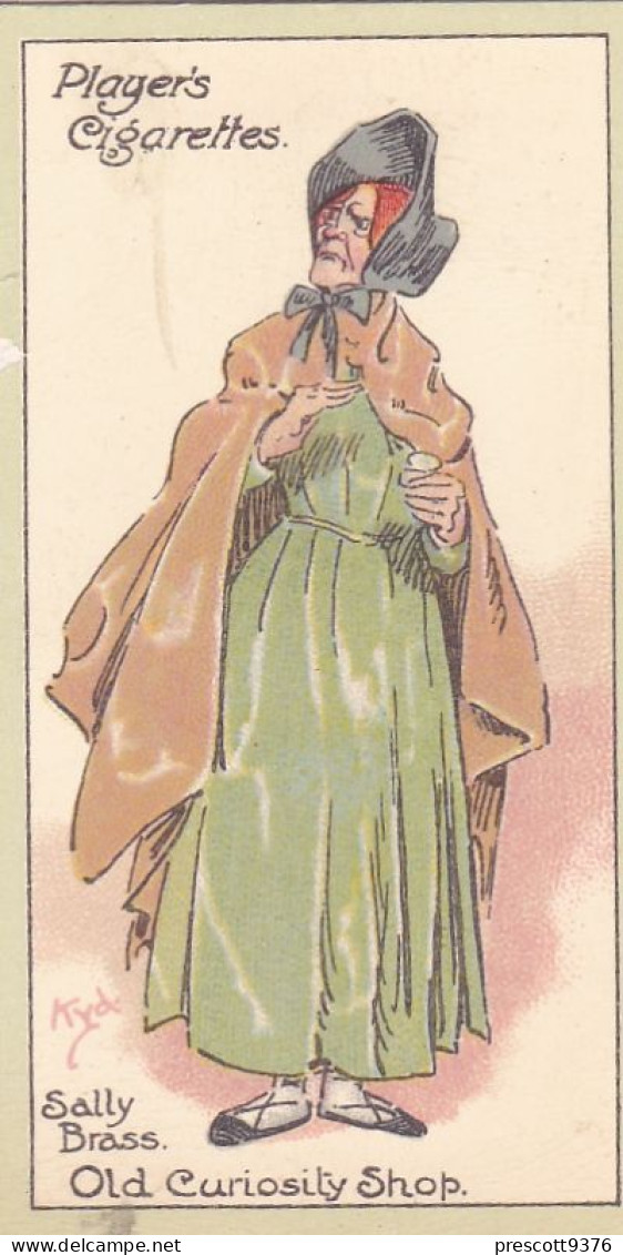 Characters From Dickens 1923 - Players Cigarette Cards - 30 Sally Brass, Old Curiosity Shop - Player's