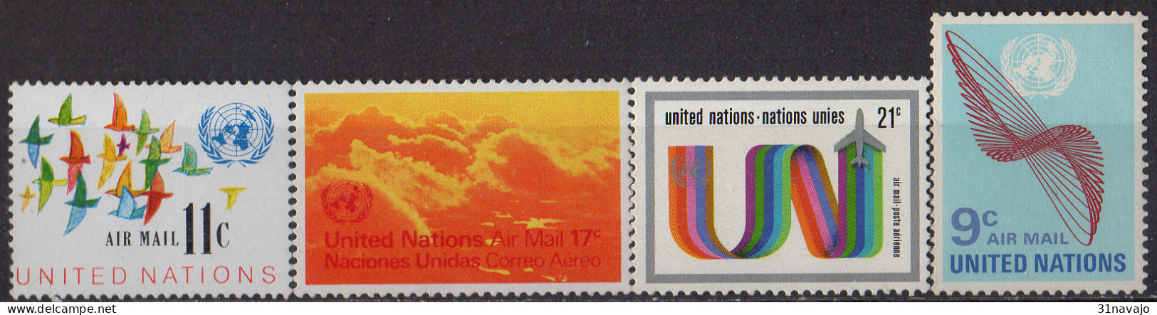 NATIONS UNIES (New York) - Série Courante Poste Aérienne 1972 - Luftpost