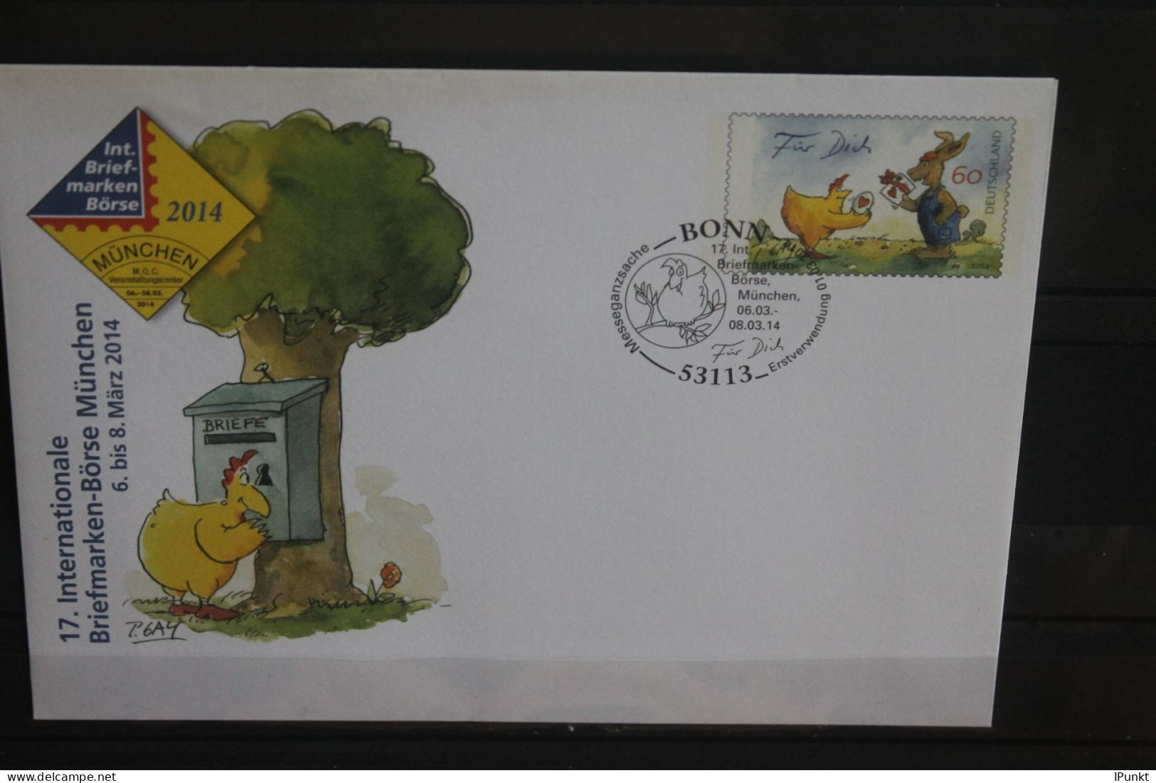 Deutschland 2014; Intern. Briefmarken-Börse München; USo 322, SST - Sobres - Usados