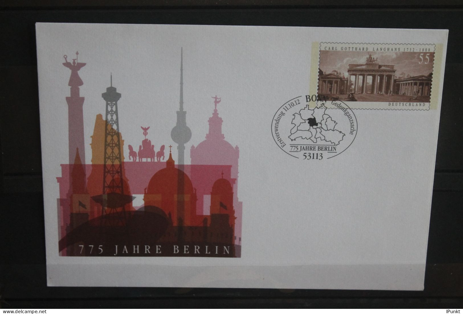 Deutschland 2012; 775 Jahre Berlin; USo 275, SST - Covers - Used