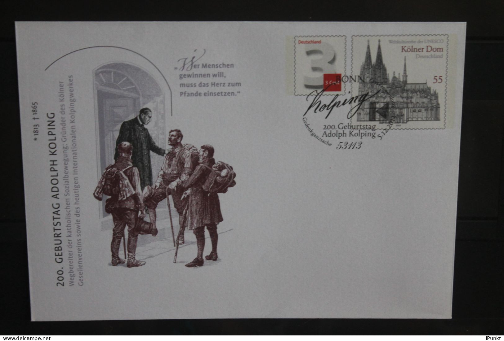 Deutschland 2013; Adolph Kolping; USo 312, SST - Enveloppes - Oblitérées