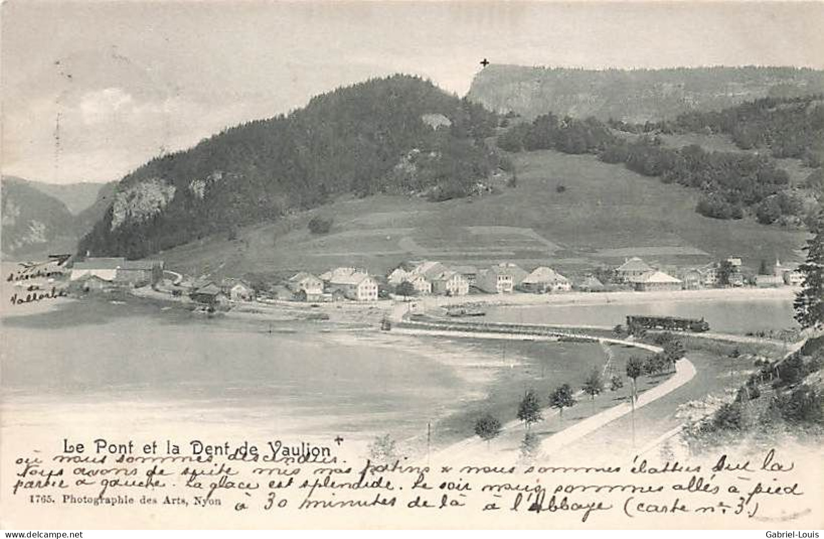 Le Pont Et La Dent De Vaulion 1904 - Vaulion