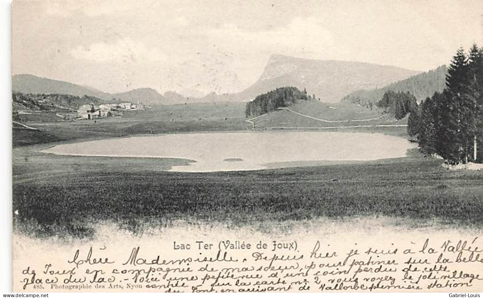 Lac Ter Vallée De Joux 1904 Le Lieu - Le Lieu