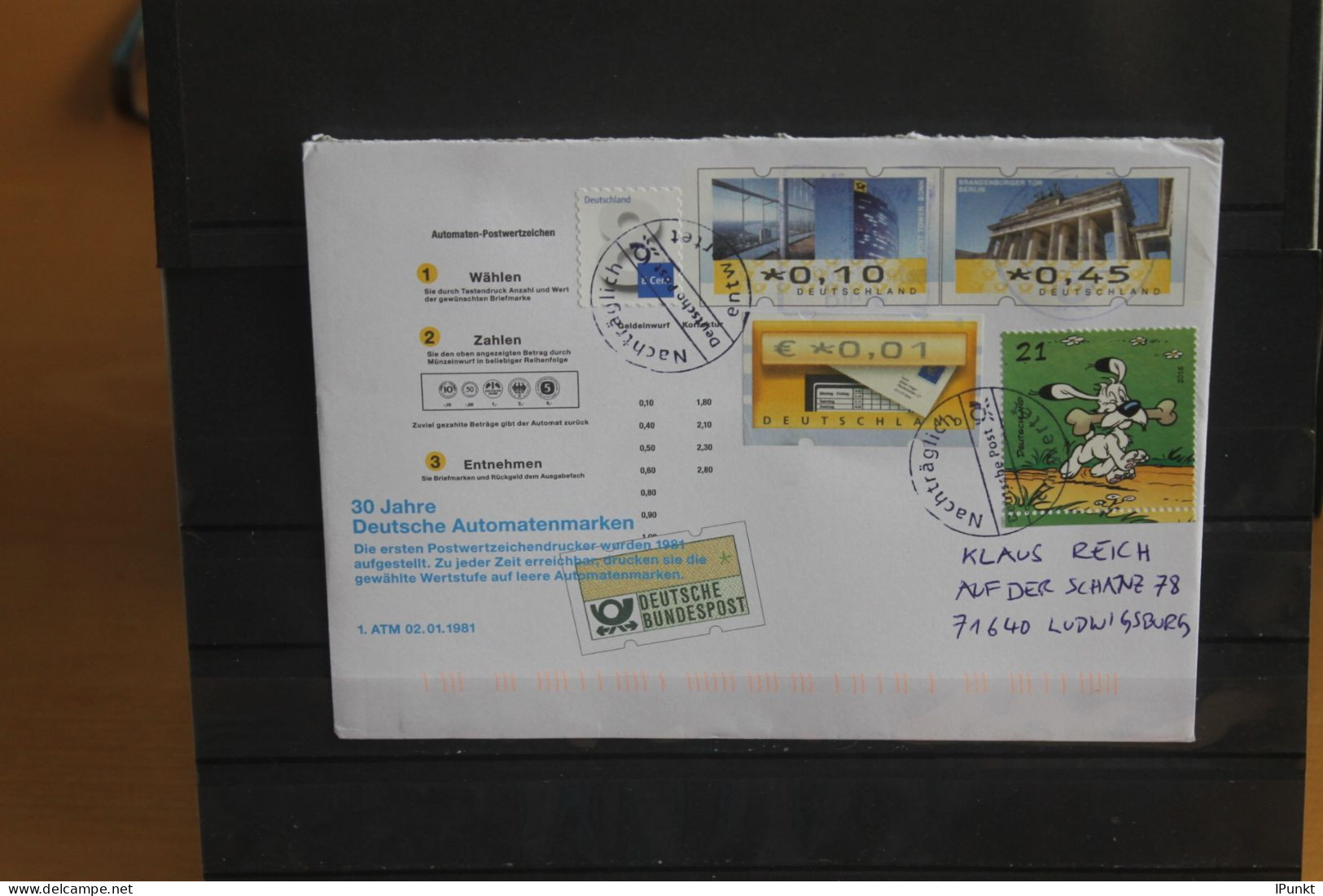 Deutschland 2011; 30 Jahre ATM; USo 225 - Briefomslagen - Gebruikt