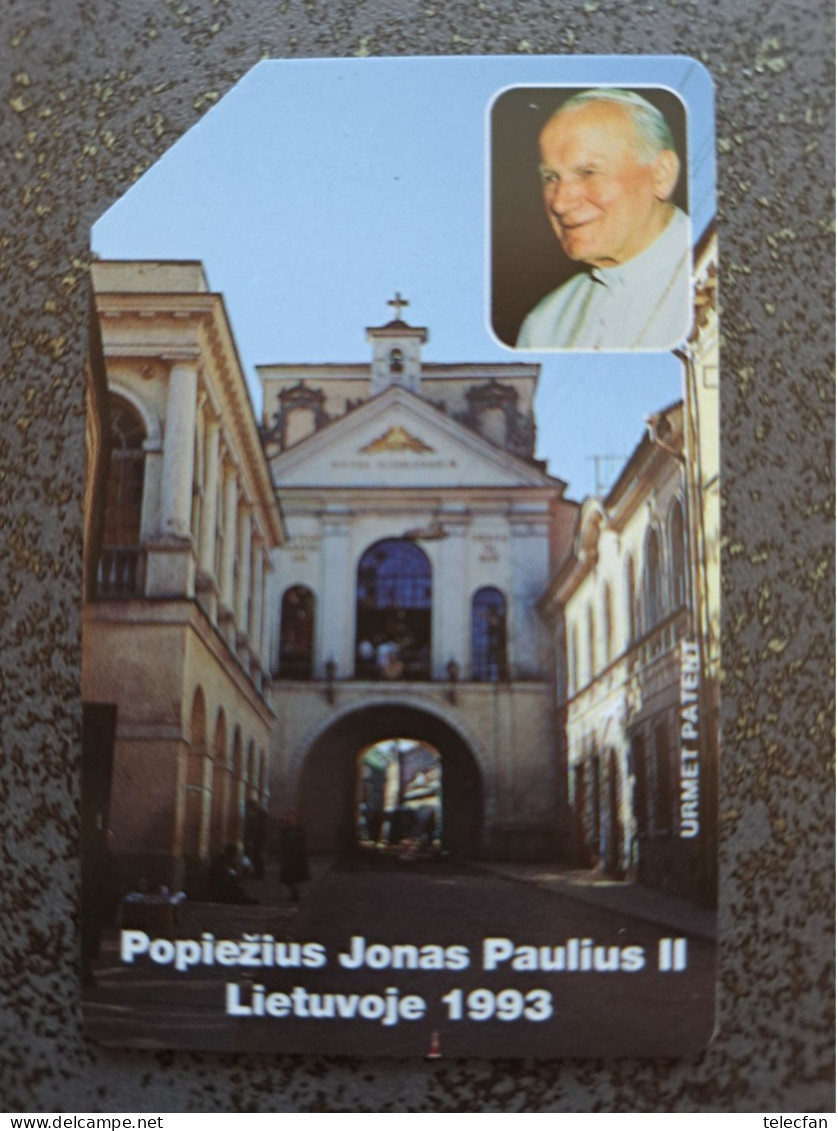 LITHUANIE PAPE POPE JEAN PAUL II 25U UT - Characters