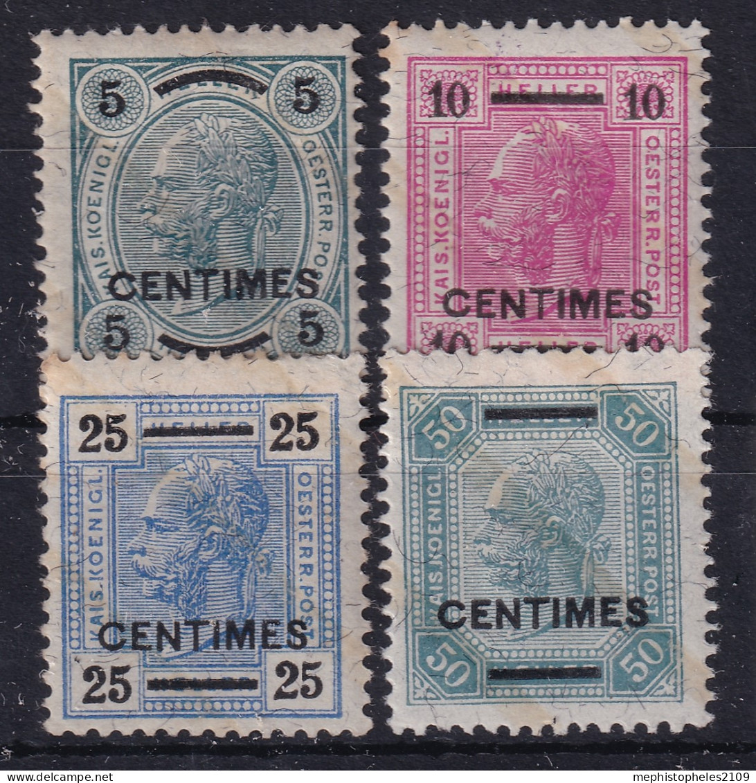 AUSTRIAN POST ON CRETA 1904 - MNH - ANK 8A, 9, 10A, 11A - Levante-Marken