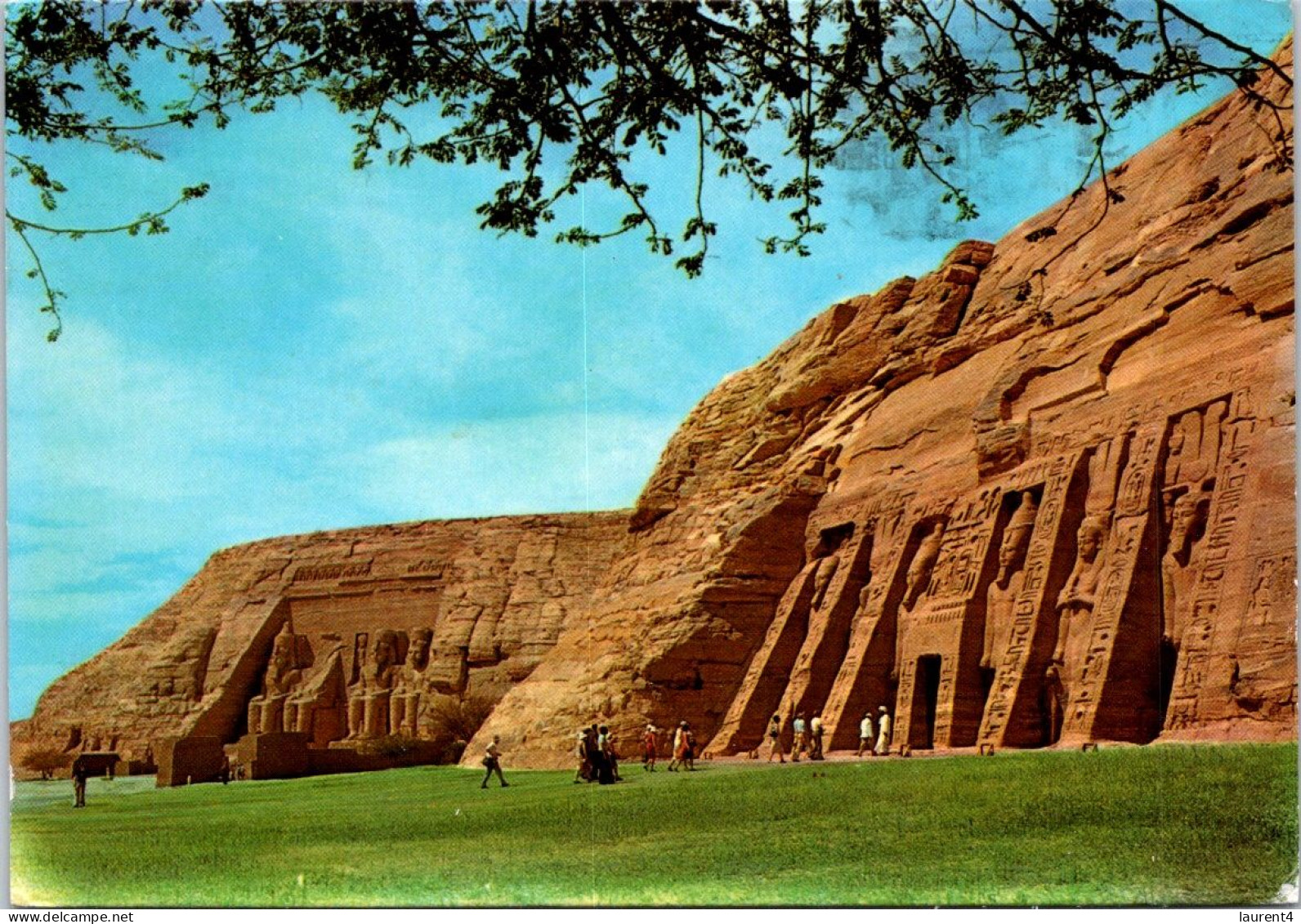 22-8-2023 (2 T 66) Egypt - Posted To France 1960's ?  - Abu Simbel Temple - Tempels Van Aboe Simbel