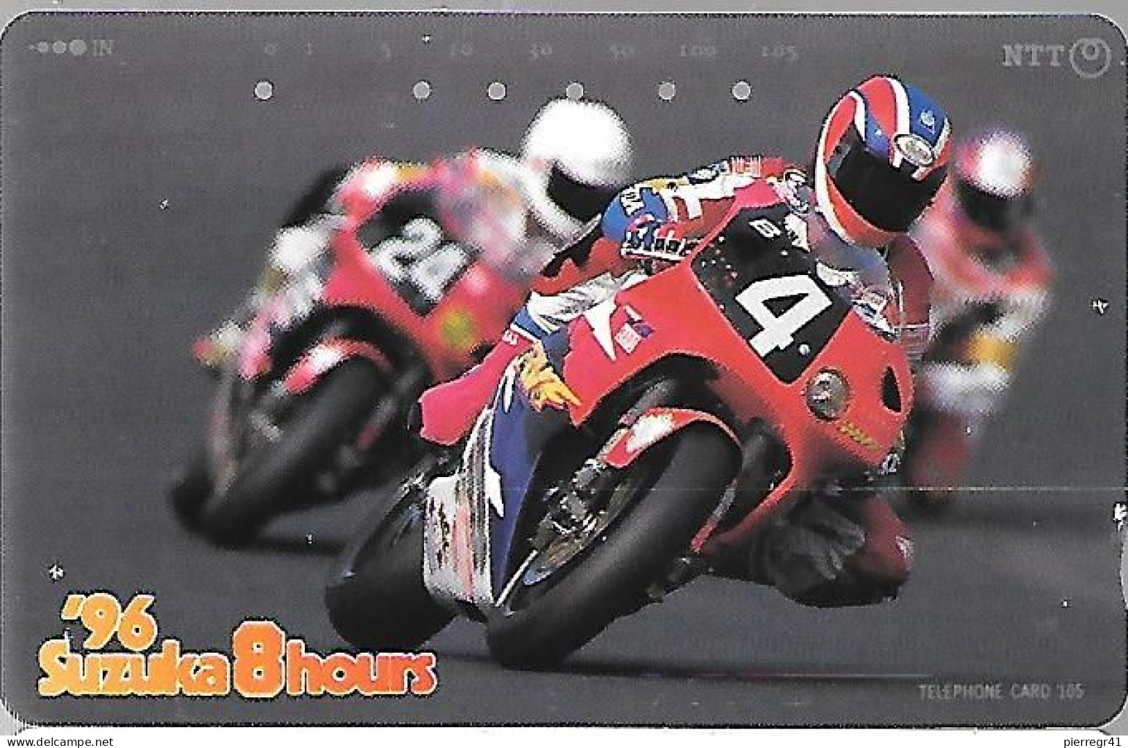 CARTE-MAGNETIQUE-JAPON-GRAND PRIX JAPAN 96 SUZUKA 8 HOURS-TBE-RARE - Motos