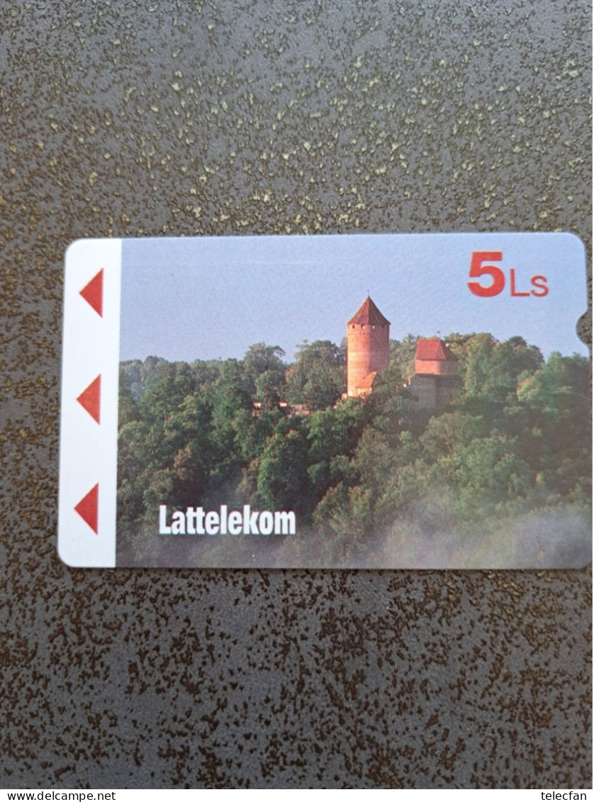 LETTONIE  ALCATEL PAYSAGES  5 LATI UT - Latvia