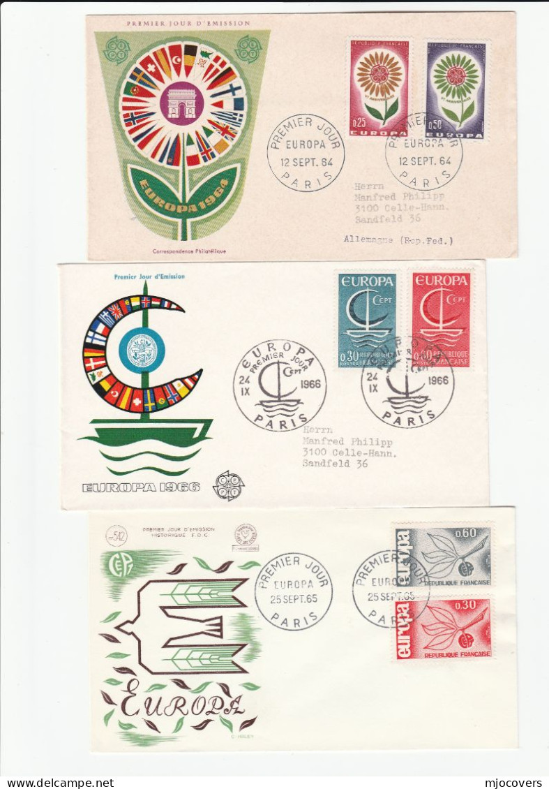 EUROPA - 1960s FDCs France Stamps Cover Fdc - Collections