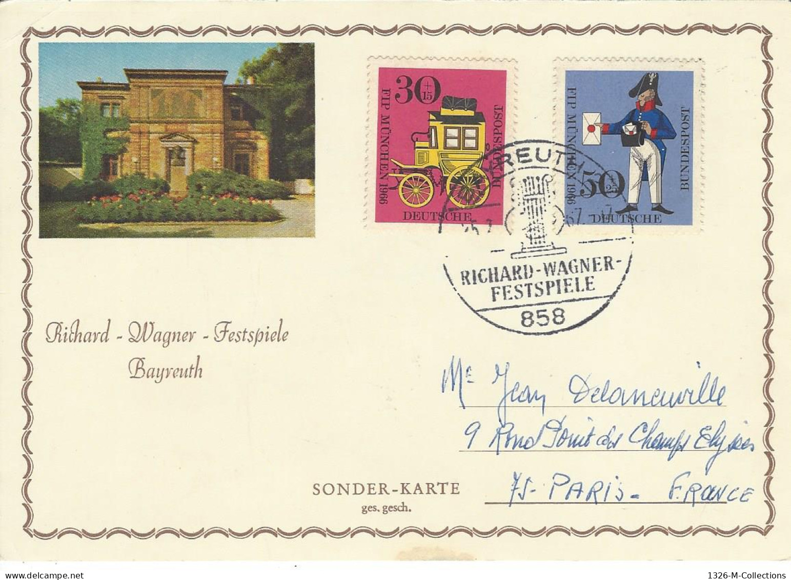 Carte Postale ALLEMAGNE FEDERALE N° 373-374 Y & T - Sonstige & Ohne Zuordnung