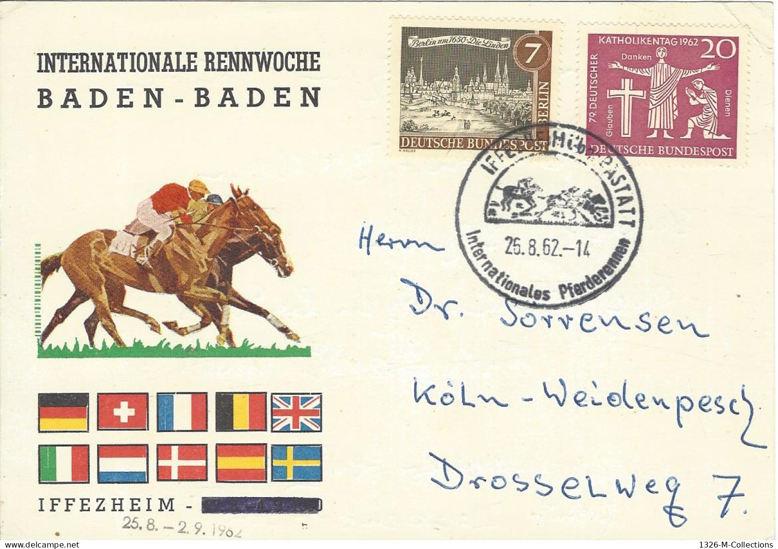 Carte Postale ALLEMAGNE FEDERALE N° 253 BERLIn N° 196 Y & T - Andere & Zonder Classificatie