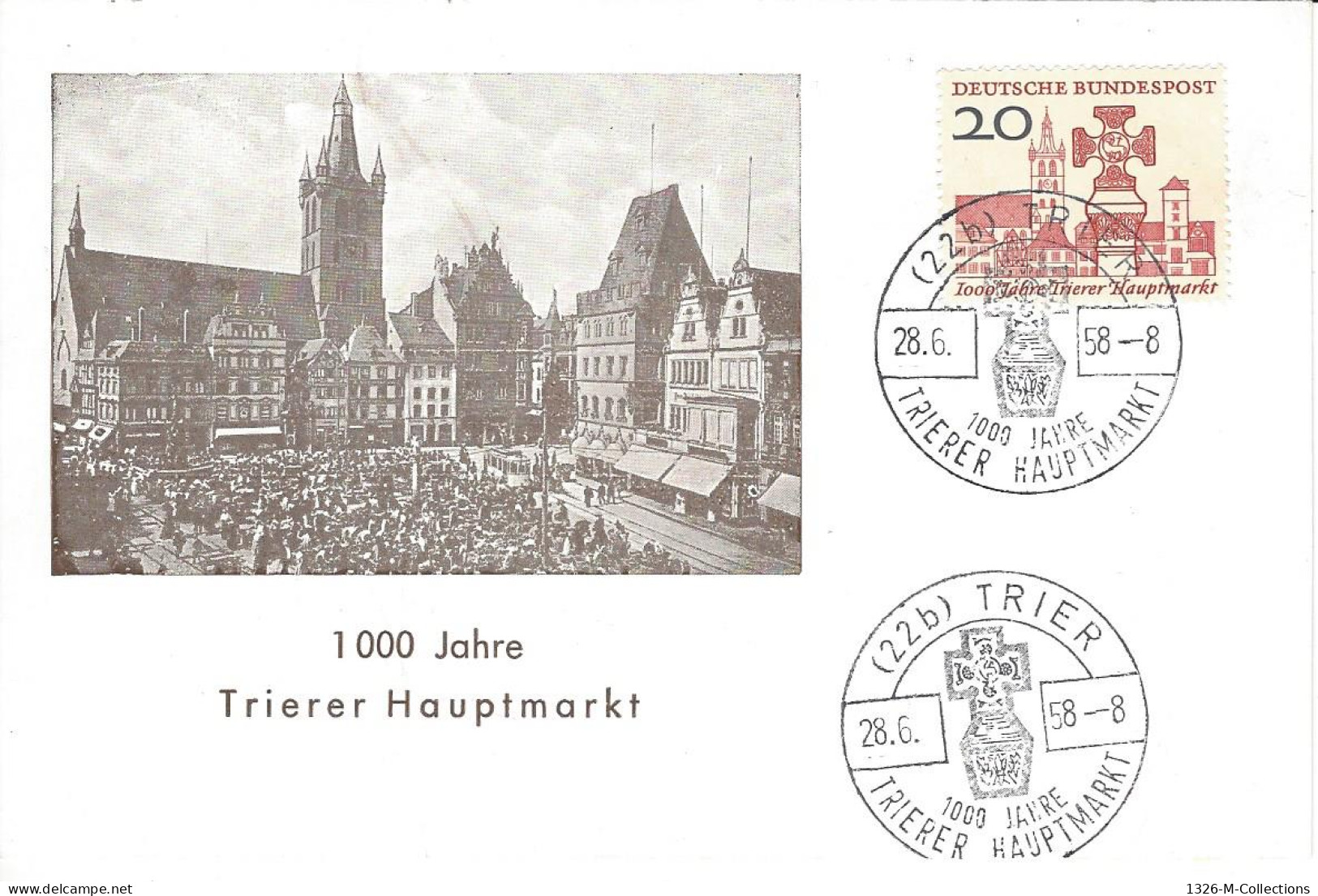 Carte Postale ALLEMAGNE FEDERALE N° 161 Y & T - Sonstige & Ohne Zuordnung