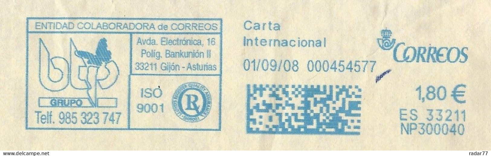 EMA NEOPOST ESPAGNE Avec Publicité Illustrée Papillon - Franking Machines (EMA)