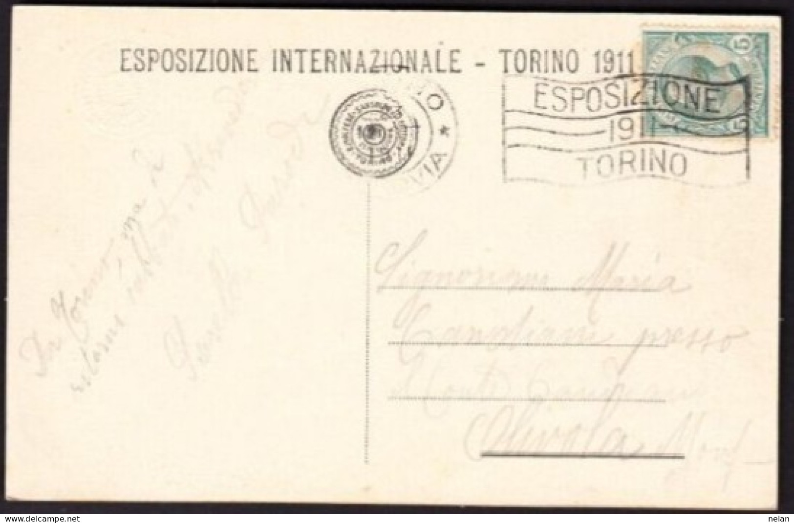 TORINO 1911- ESPOSIZIONE PAD. DELLA R. MARINA  - F.P. - Expositions