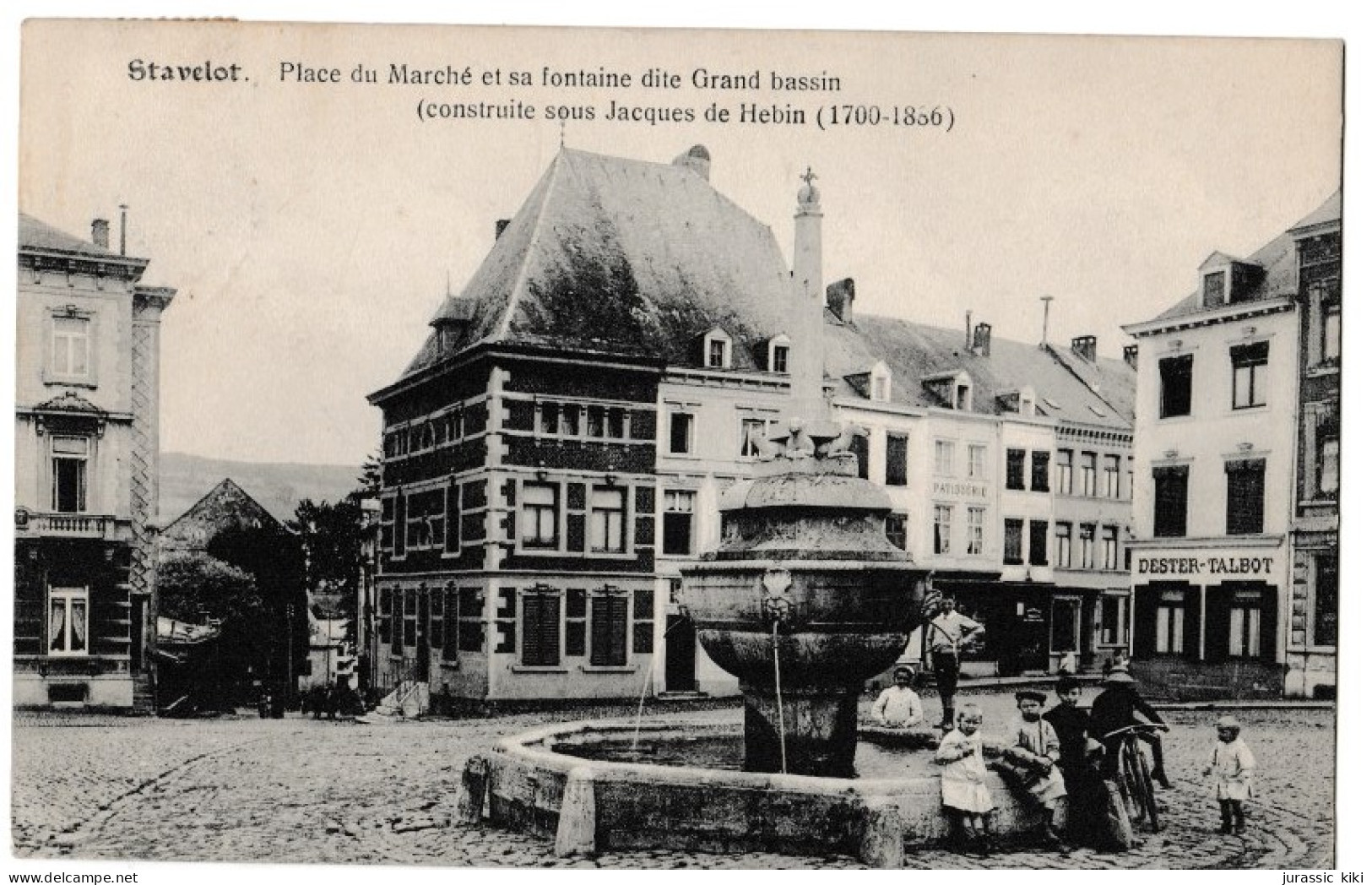 Stavelot - Place Du Marché Et Sa Fontaine Dite Grand Bassin (construite Sous Jacques De Hebin (1700 - 1886) - Stavelot