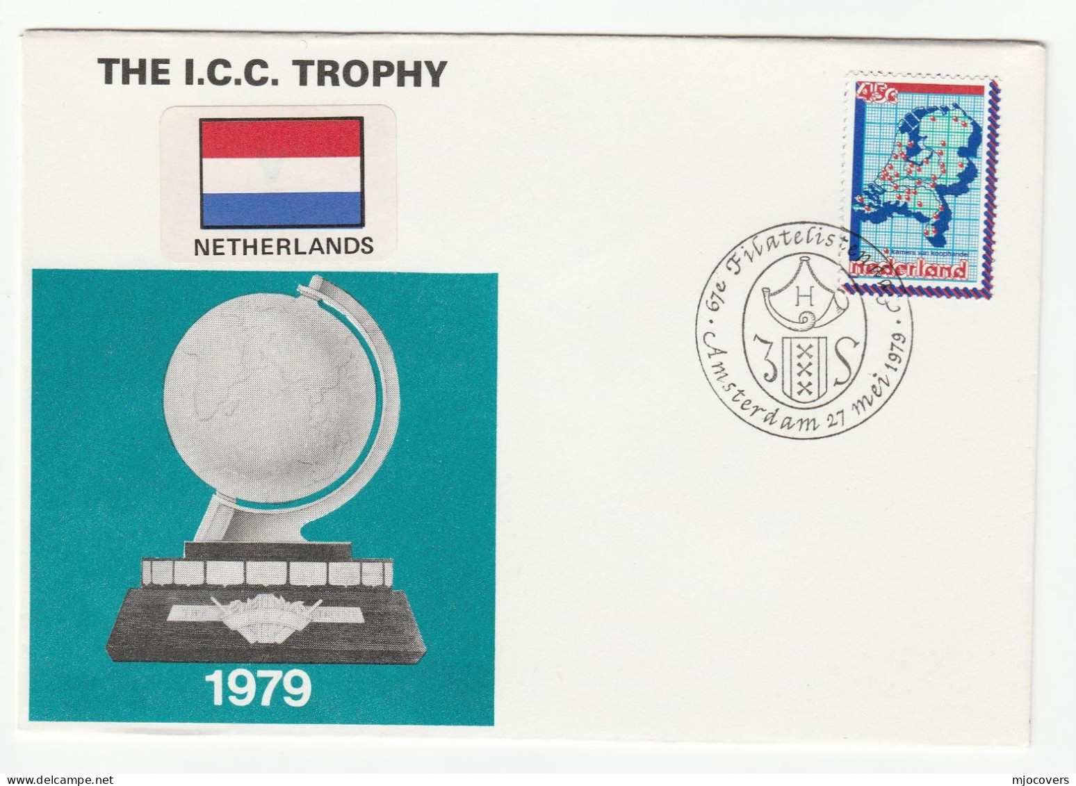 1979 NETHERLANDS ICC CRICKET  COVER Stamps - Cricket