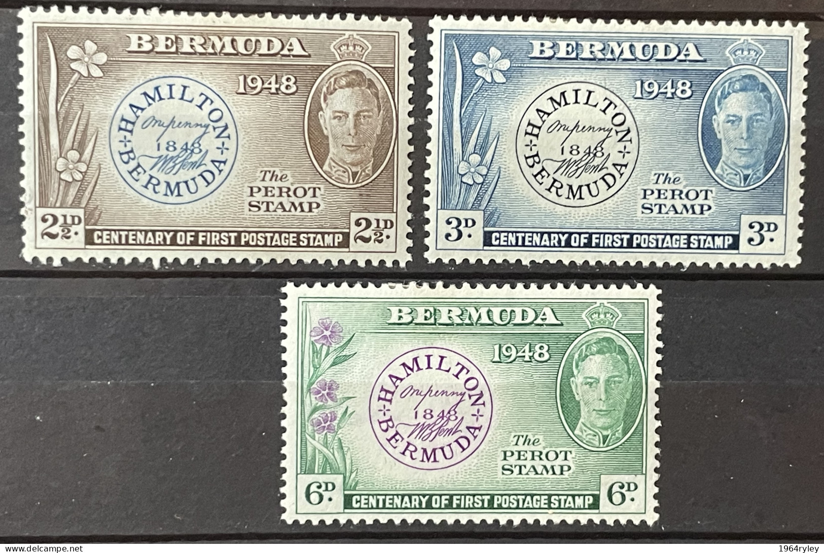 BERMUDA - MH* - 1948- # 127/129 - Bermuda