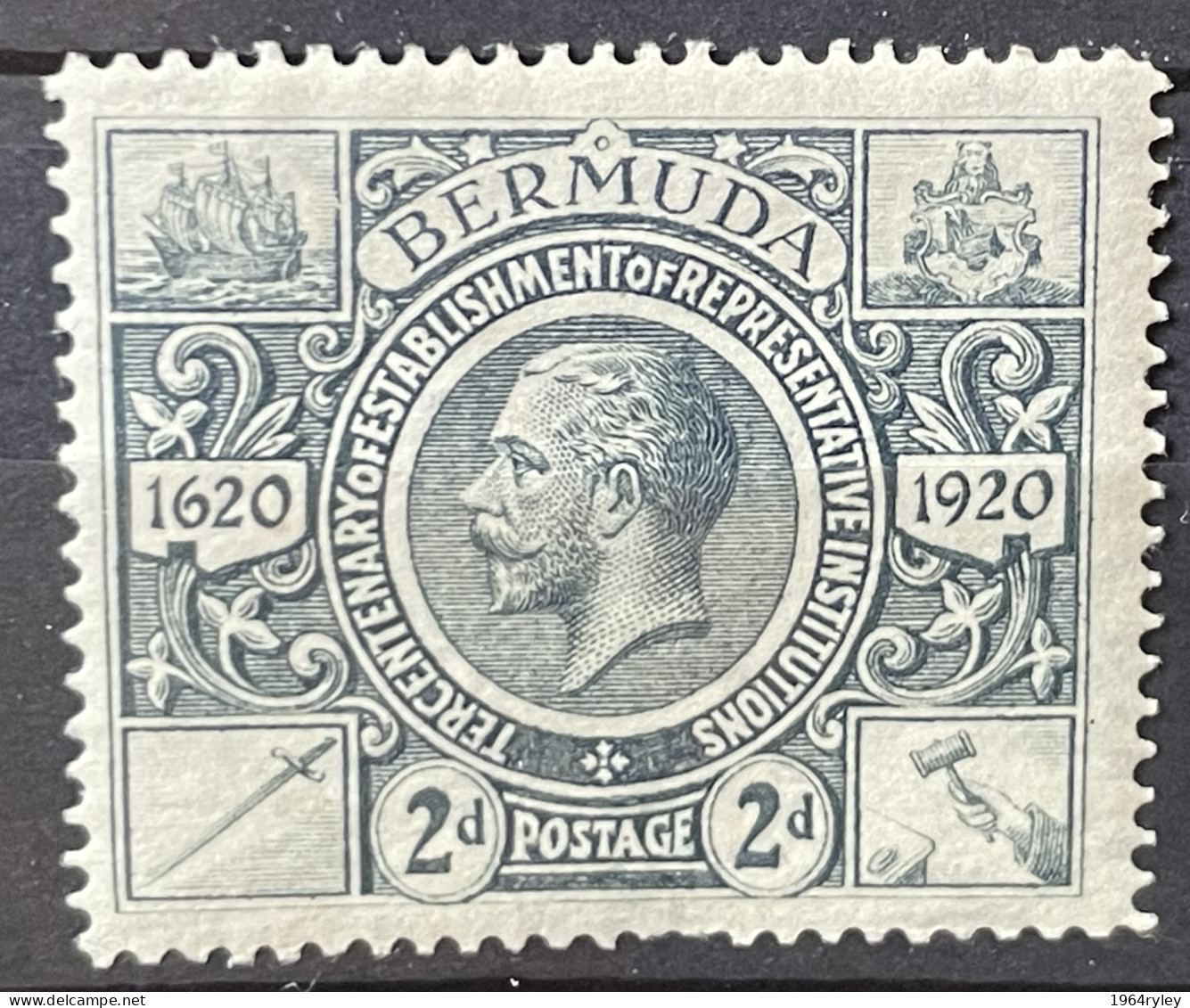 BERMUDA - MH* - 1920- # 63 - Bermuda