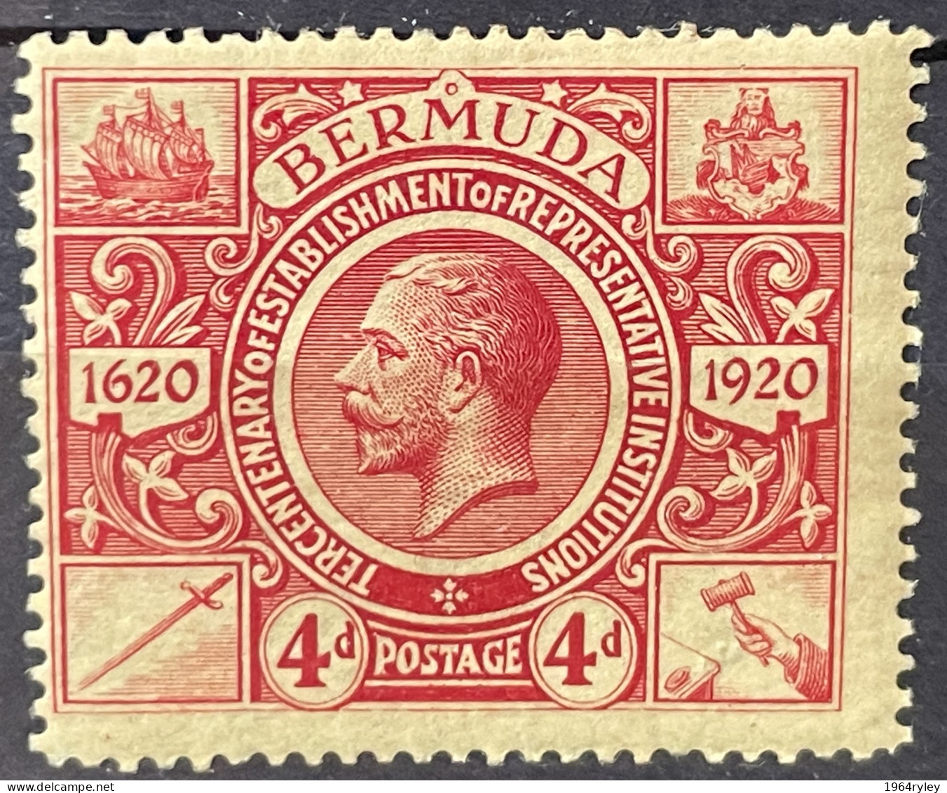 BERMUDA - MH* - 1920- # 66 - Bermuda