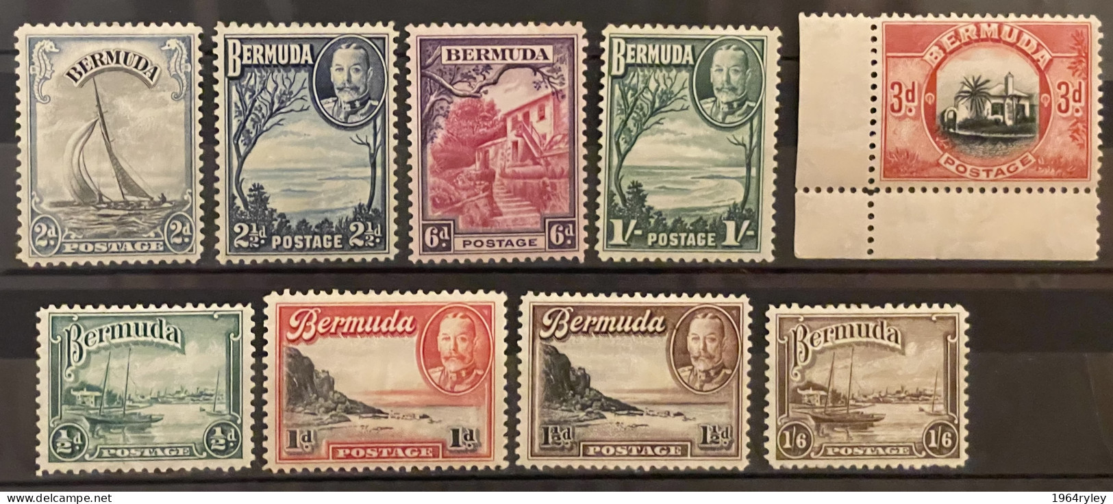 BERMUDA - MH* - 1936- # 89/97   9 VALUES - Bermuda