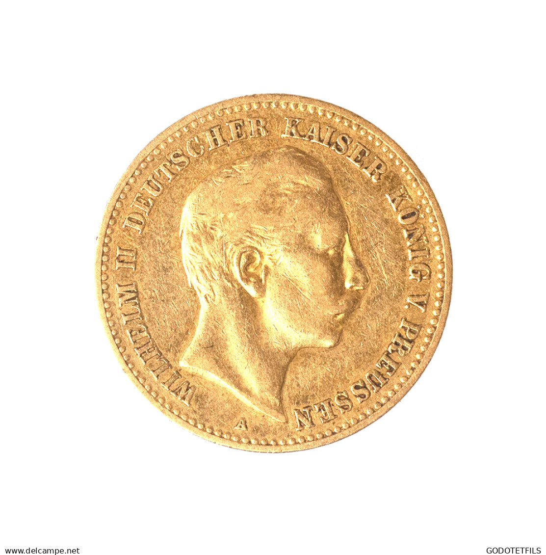 Allemagne-Royaume De Prusse Wilhelm II-10 Mark 1898 Berlin - 5, 10 & 20 Mark Oro