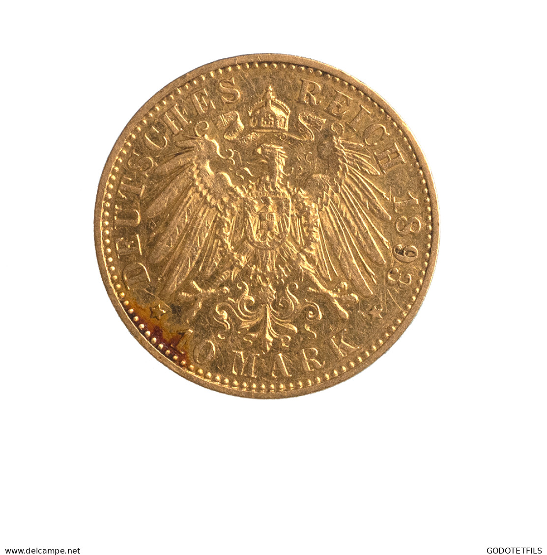 Allemagne-Royaume De Prusse Wilhelm II-10 Mark 1898 Berlin - 5, 10 & 20 Mark Goud