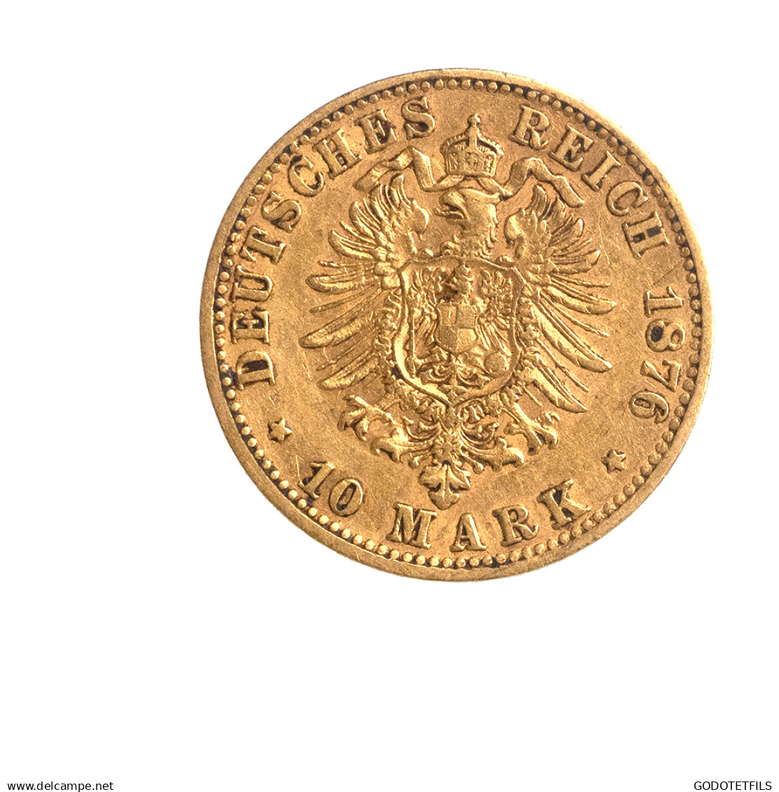 Allemagne-Royaume De Bavière Ludwig II-10 Mark 1876 Munich - 5, 10 & 20 Mark Goud