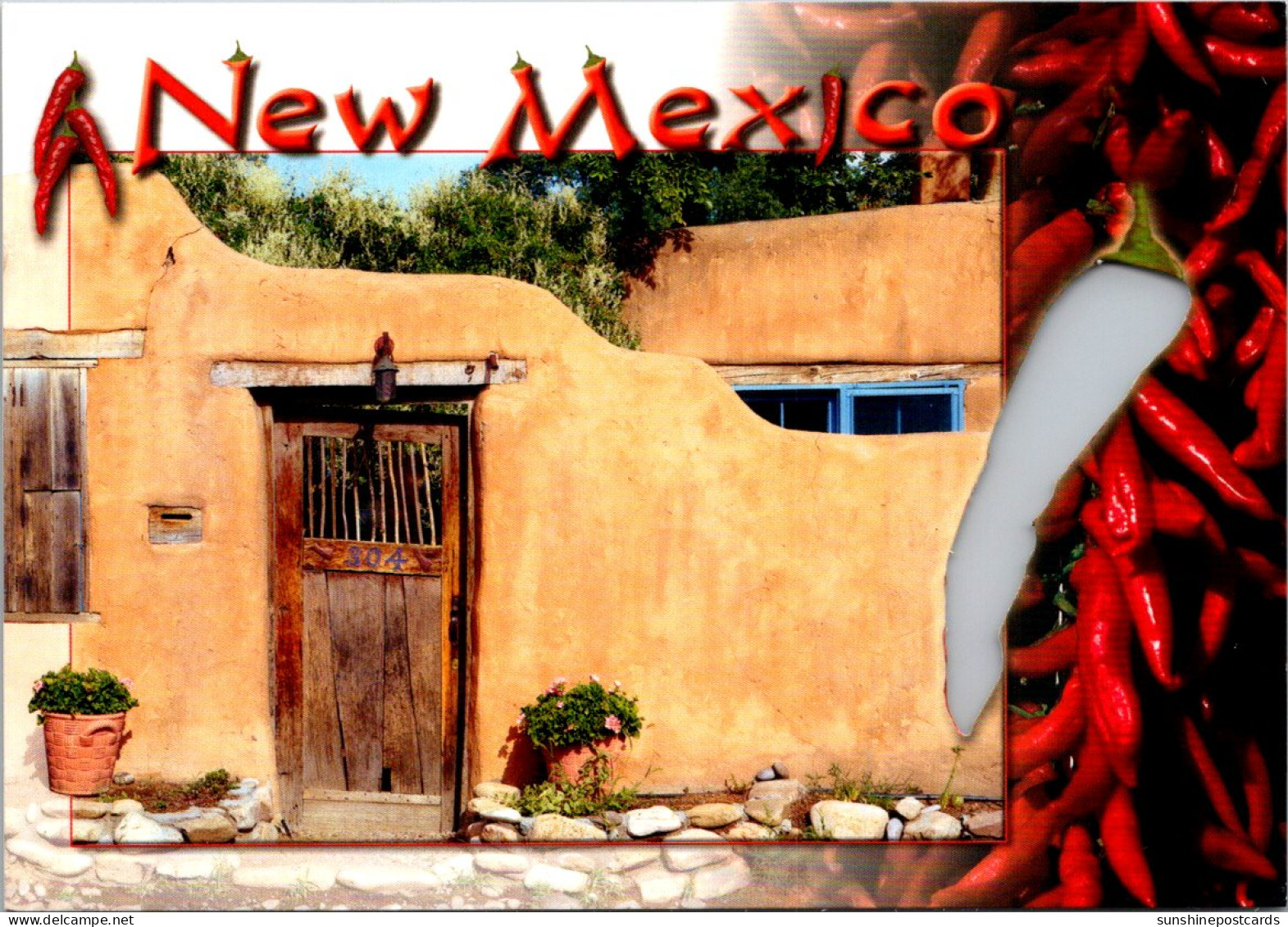 New Mexico Santa Fe Brown Adobe Architecture - Santa Fe