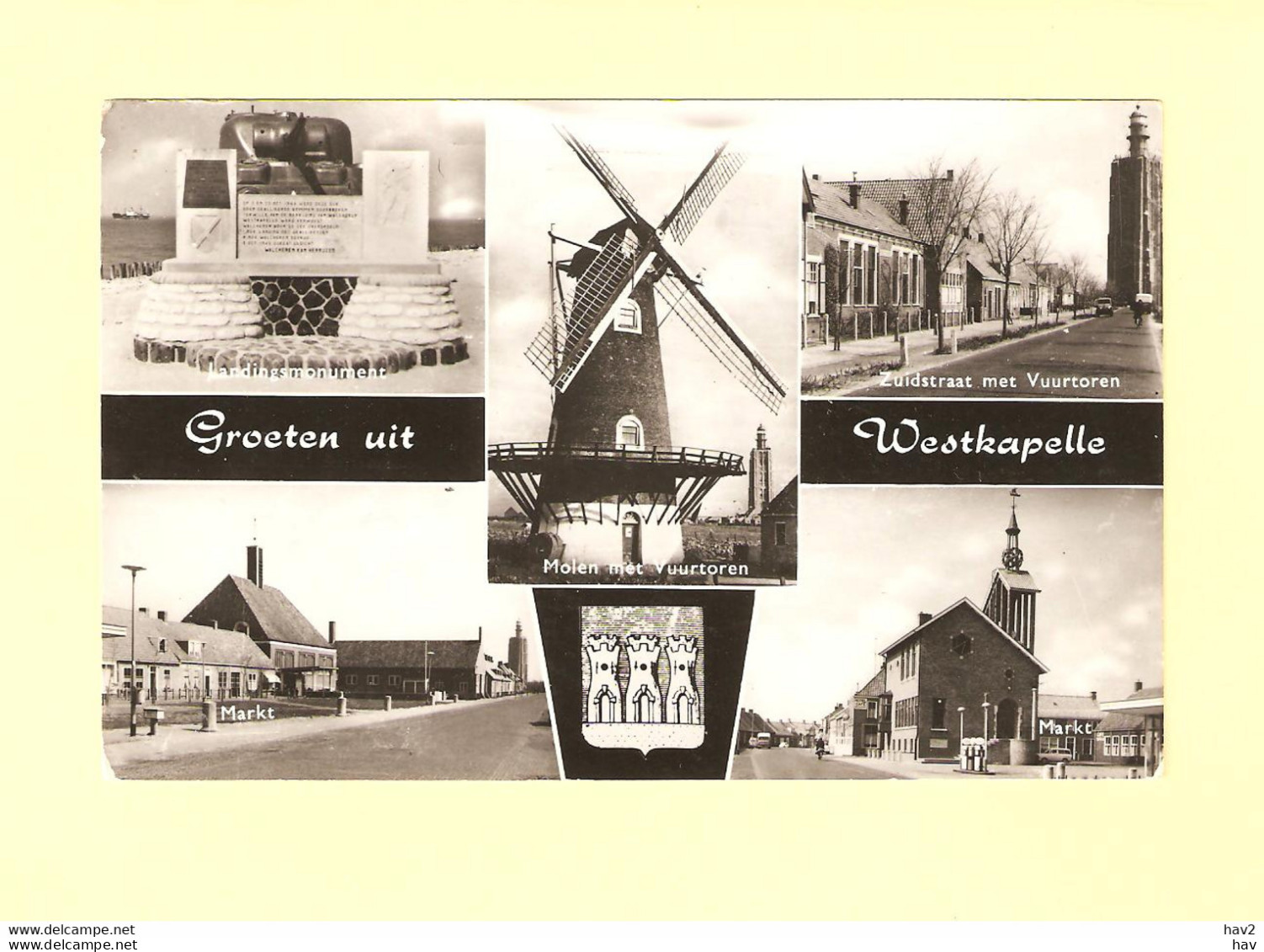 Westkapelle 5-luik Met Molen RY30684 - Westkapelle