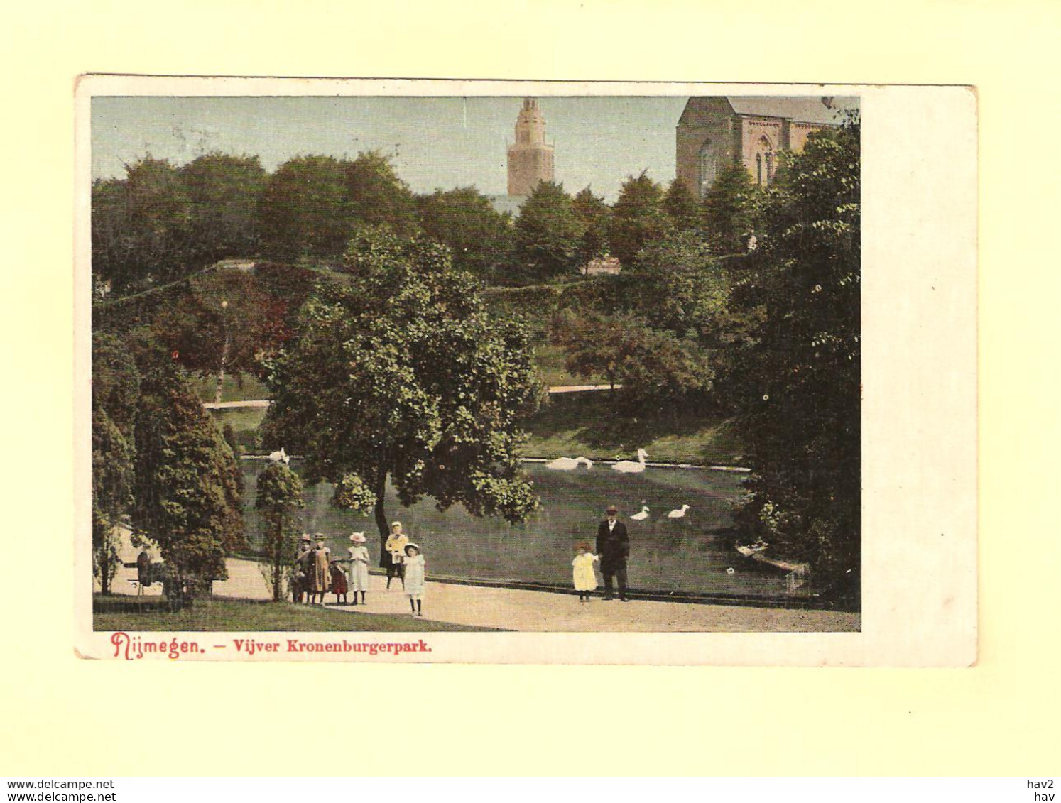 Nijmegen Vijver Kronenburgerpark 1907 RY31466 - Nijmegen