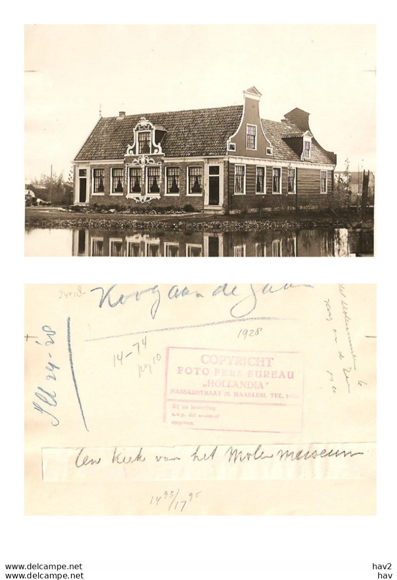 Koog A/d Zaan Molen Museum Persfoto 1928 KE2716 - Zaanstreek