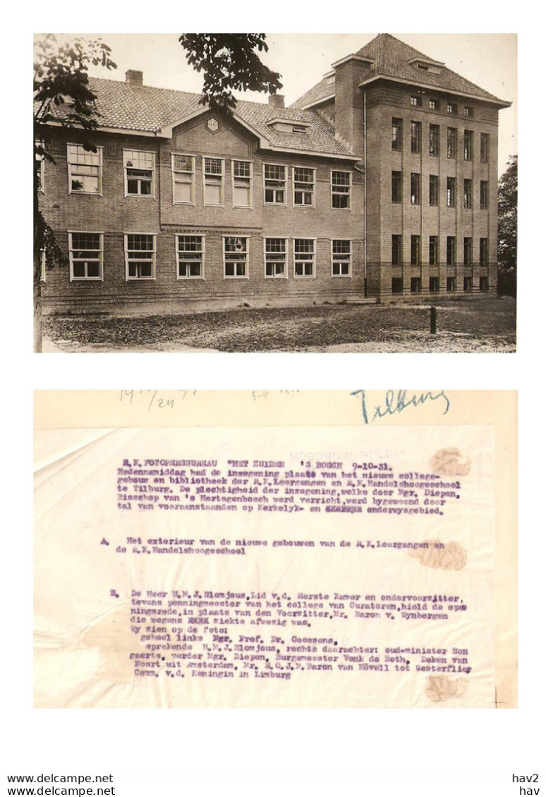 Tilburg Persfoto RK Handelshogeschool '31 KE2536 - Tilburg