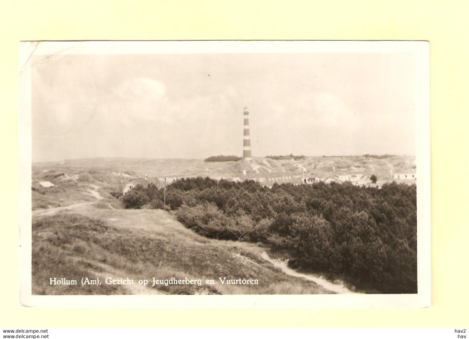 Hollum Jeugdherberg En Vuurtoren 1958 RY31286 - Ameland