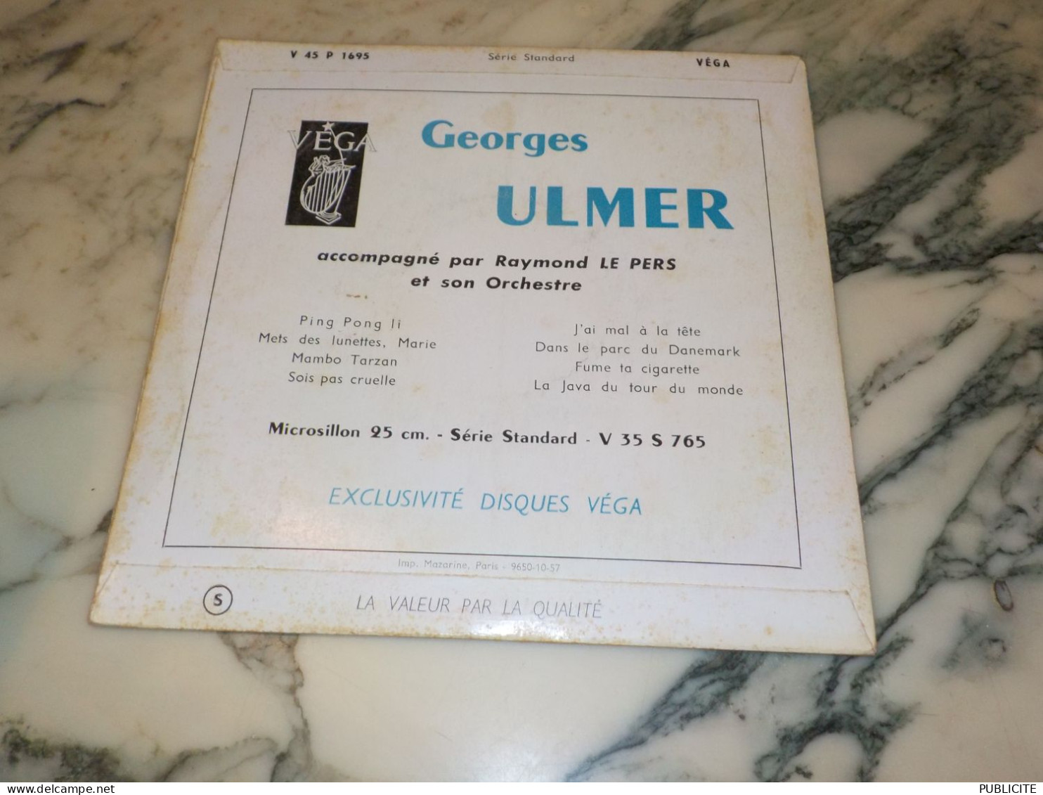 45 TOURS DANS LE PARC DU DANEMARK GEORGE ULMER 1956 - Comiques, Cabaret