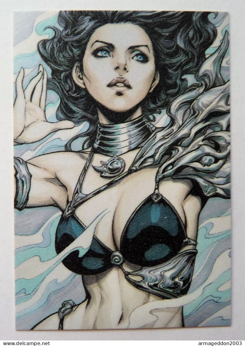 CARTE SEXY GIRL WAIFU BEAUTY MANGA MINT PAILLETTE Wonder Woman - Marvel