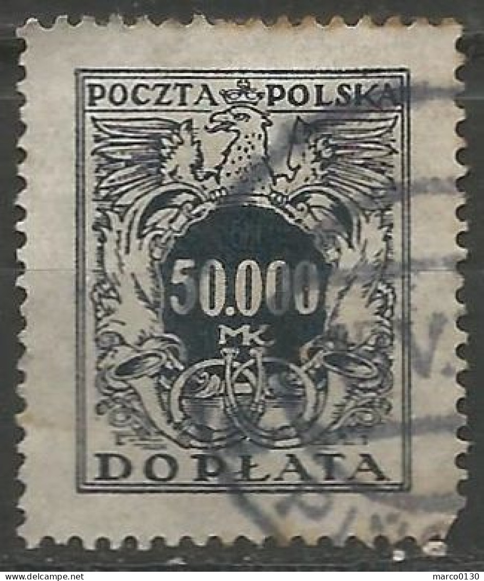 POLOGNE / TAXE N° 54 OBLITERE - Segnatasse