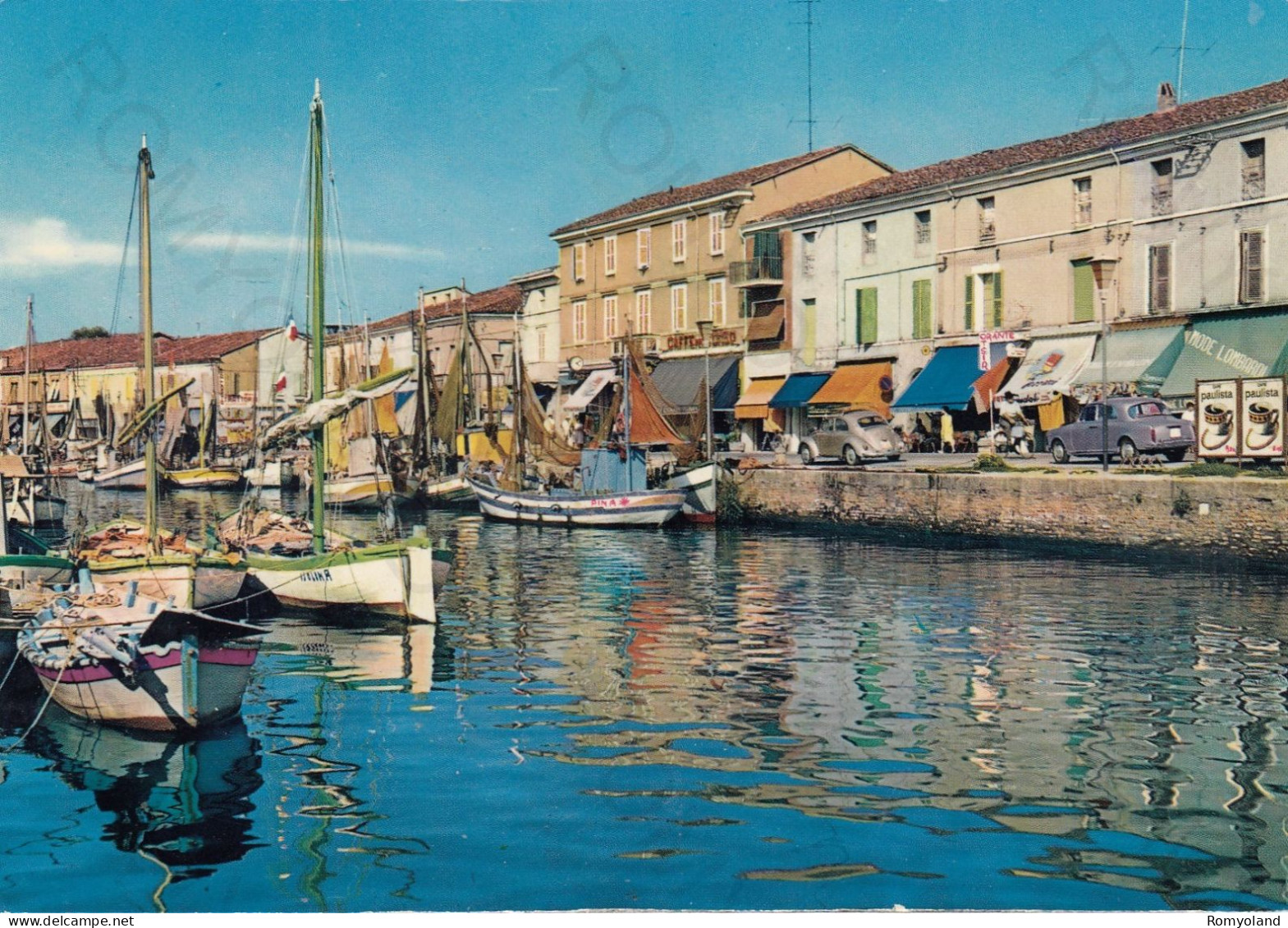 CARTOLINA  CESENATICO,CESENA,EMILIA ROMAGNA-RIVIERA ADRIATICA-PORTO CANALE-MARE,SOLE,SPIAGGIA,VACANZA,VIAGGIATA 1966 - Cesena