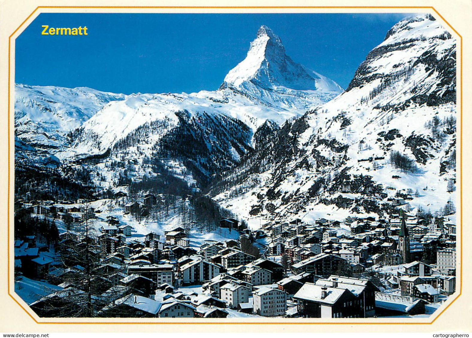 Switzerland Zermatt Wallis Matterhorn Mt Cervin Vue Generale - Matt
