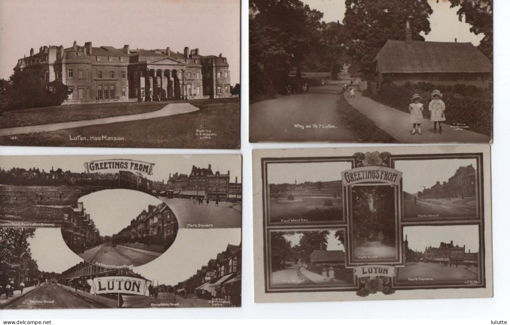 Luton 4 Cartes 4 Post Card (accept Paypall Ou Iban) - Autres & Non Classés