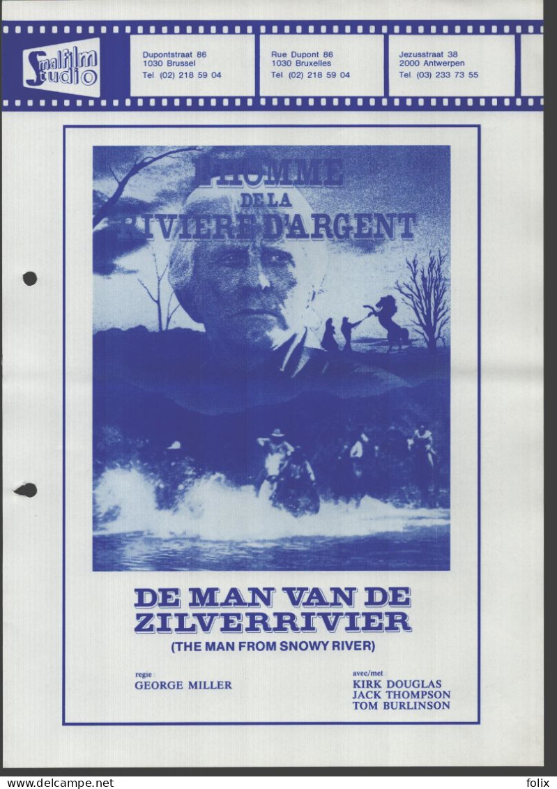 The Man From Snowy River - A4 Smalfilm Studio Promotional Poster / Affiche With Synopsis - Affiches & Posters