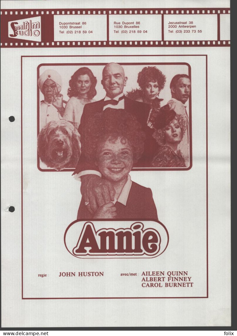 Annie - A4 Smalfilm Studio Promotional Poster / Affiche With Synopsis - Affiches & Posters