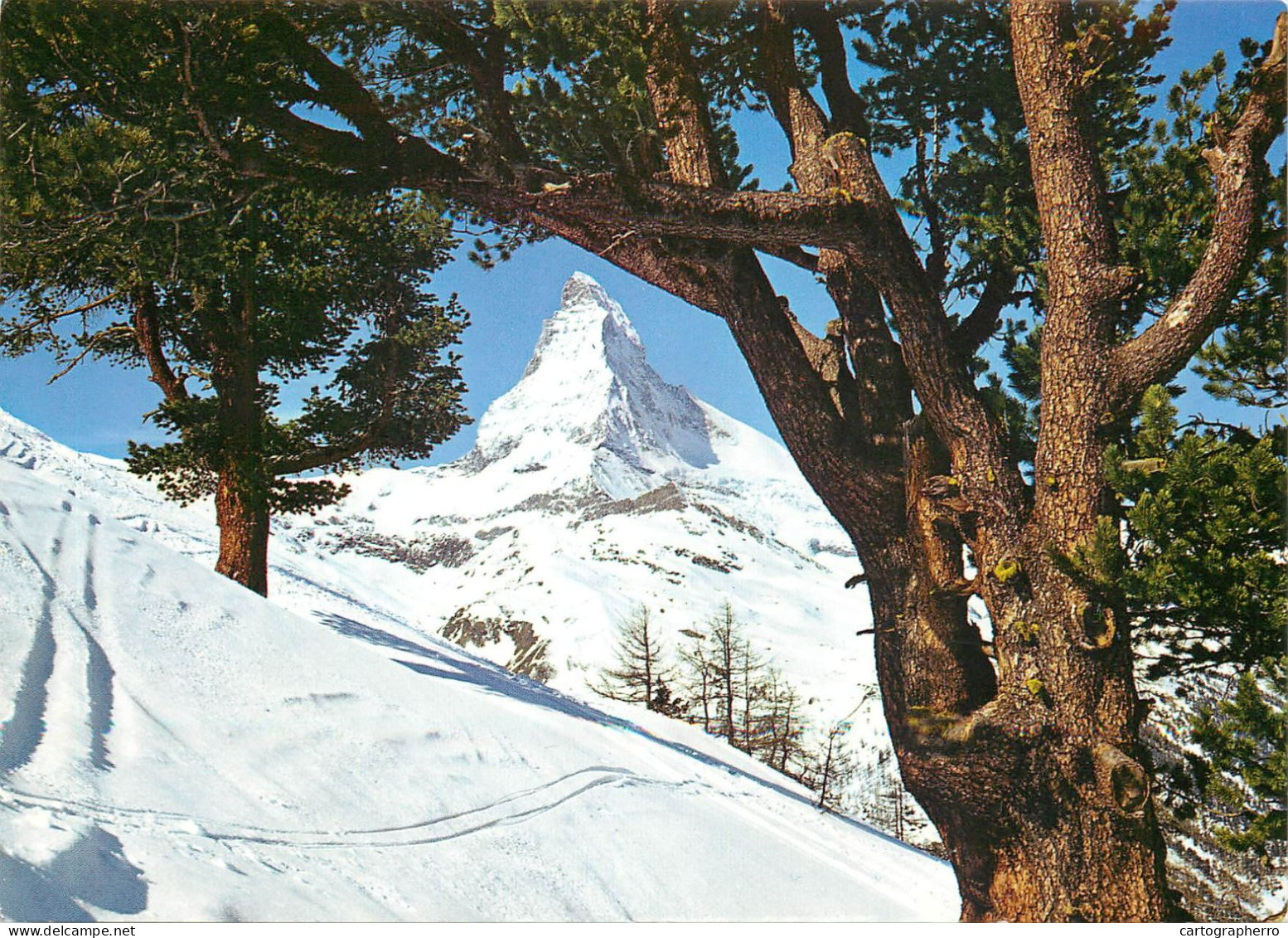 Switzerland Zermatt Matterhorn Paysage D'hiver - Matt
