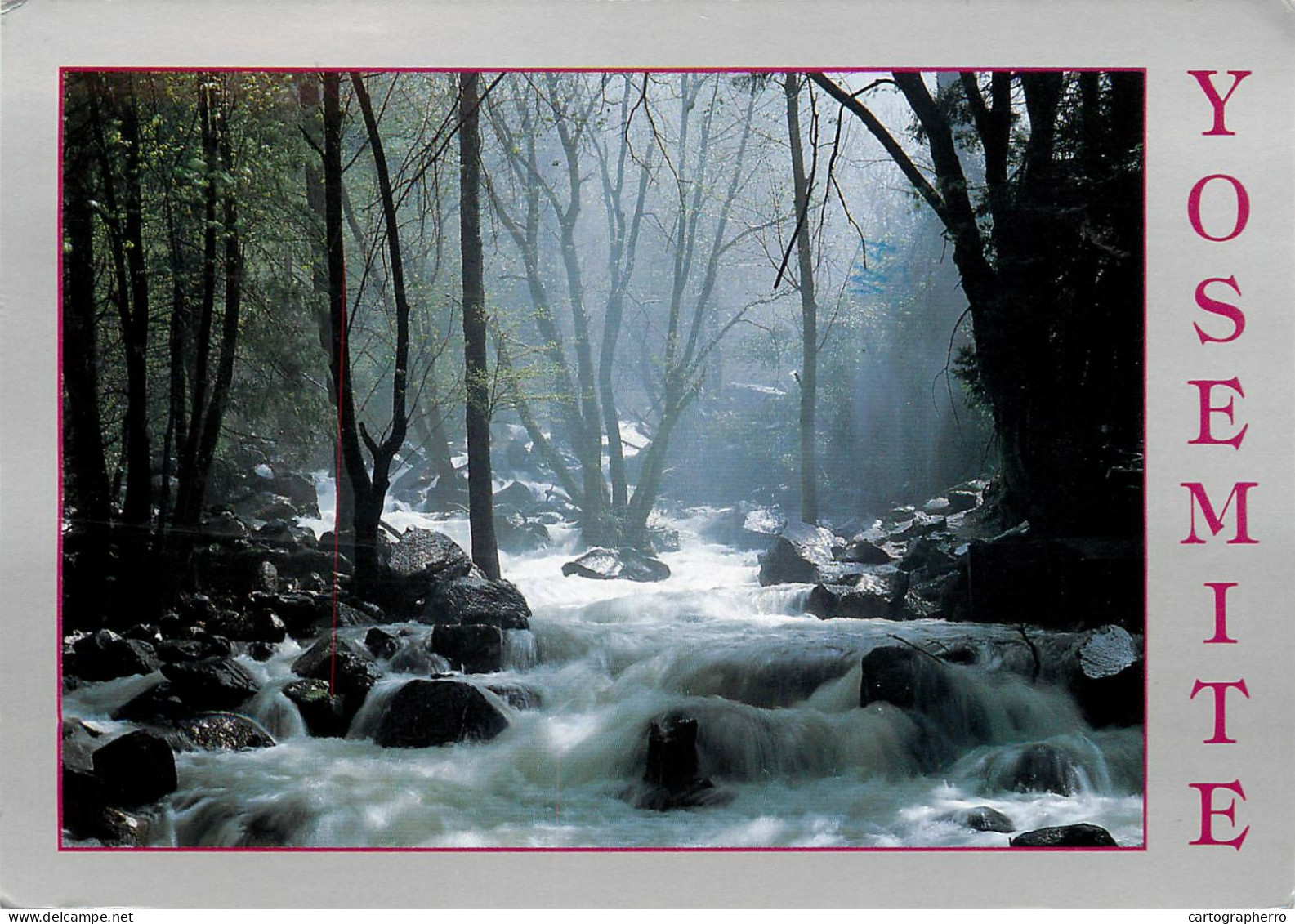 USA Yosemite National Park CA Bridal Veil Creek Spring Melt - Yosemite