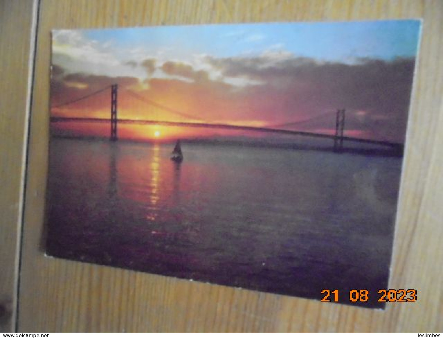 Late Summer Sunset Through The Forth Road Bridge. Braemar 1067 PM 1978 - Fife