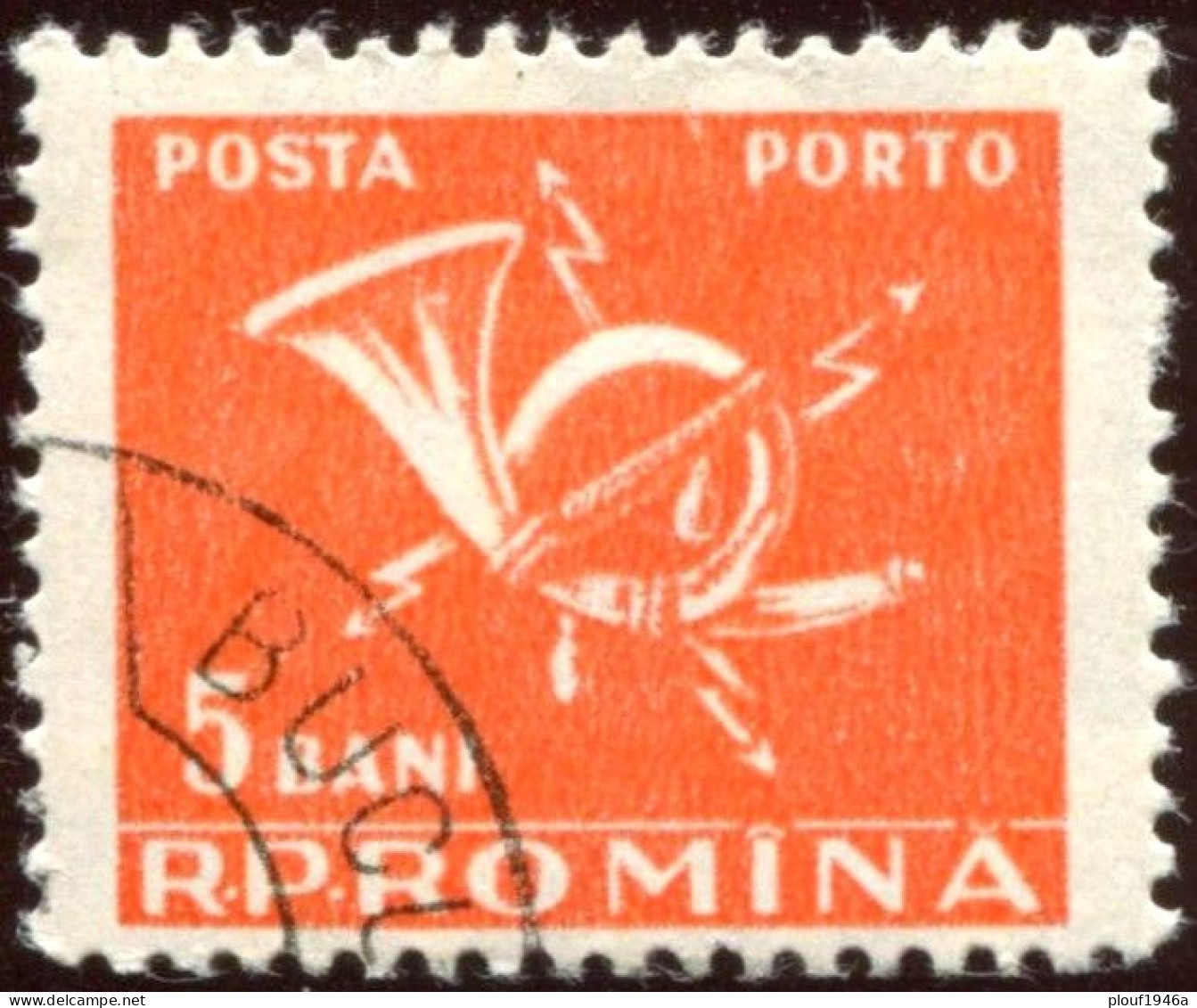 Pays : 409,9 (Roumanie : République Populaire)  Yvert Et Tellier N° : Tx  122  (o) - Postage Due