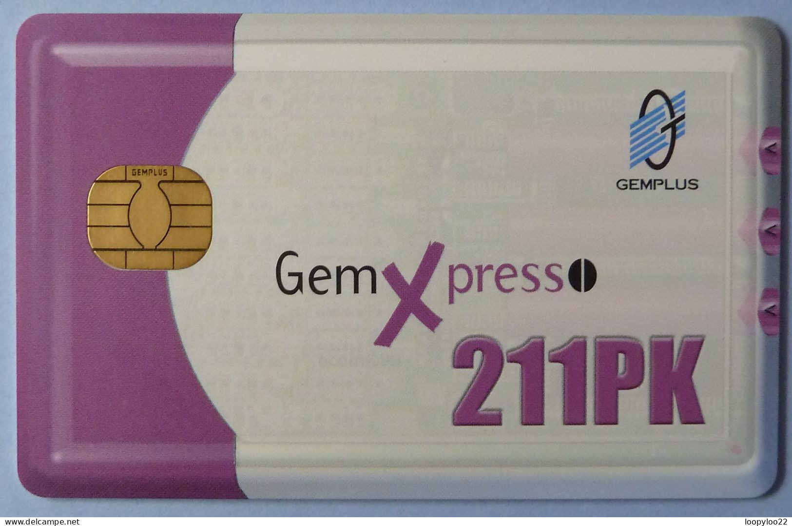 FRANCE - Chip - Gemplus Smartcard Demo - GemXpress 211PK - Java - “600 Agences”