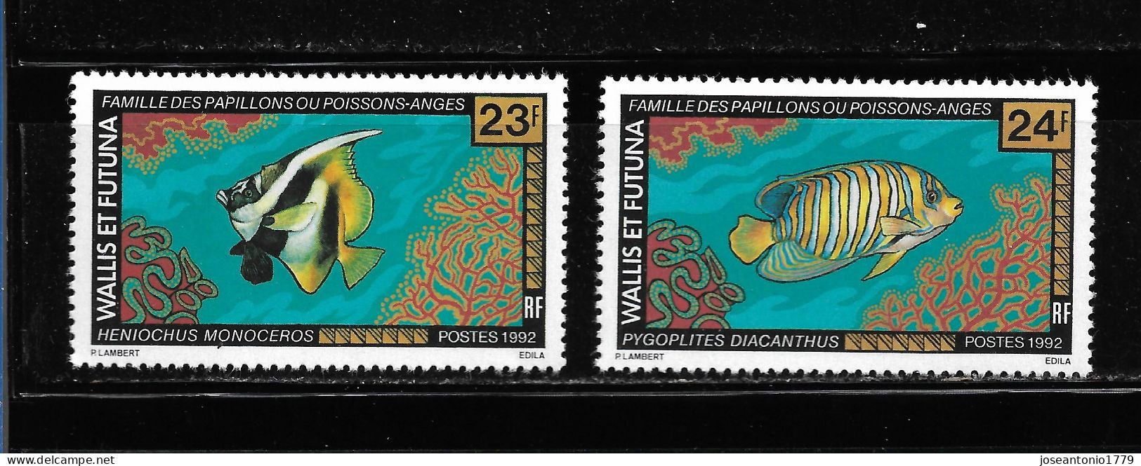 WALLIS FUTUNA 1992, SERIE Ivert 439/40 TEMÁTICA FAUNA - PECES. MNH. - Otros & Sin Clasificación