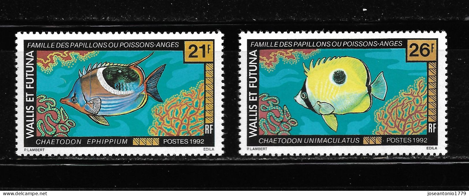 WALLIS FUTUNA 1992, SERIE Ivert 430/31 TEMÁTICA FAUNA - PECES. MNH. - Otros & Sin Clasificación