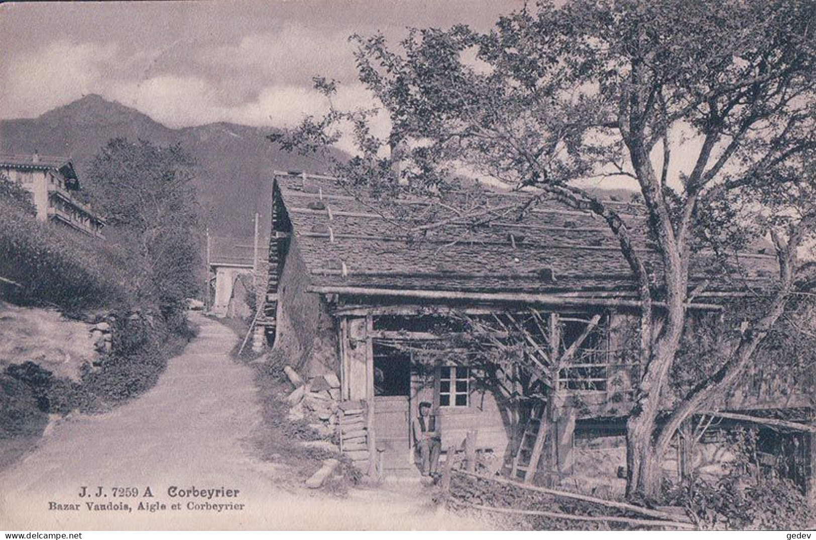 Corbeyrier VD, Rue Et Chalets (6.11.1911) - Corbeyrier